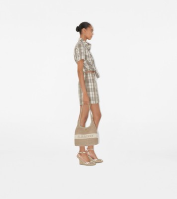 Cropped Check Cotton Shirt - Women | Burberry® Official
