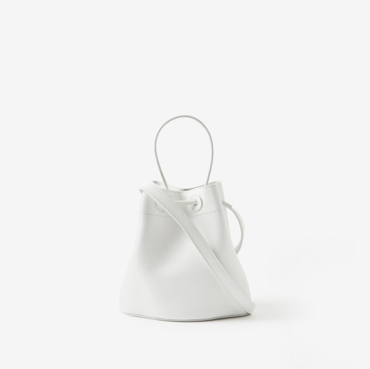 Mini TB Bucket Bag in Optic White - Women | Burberry® Official