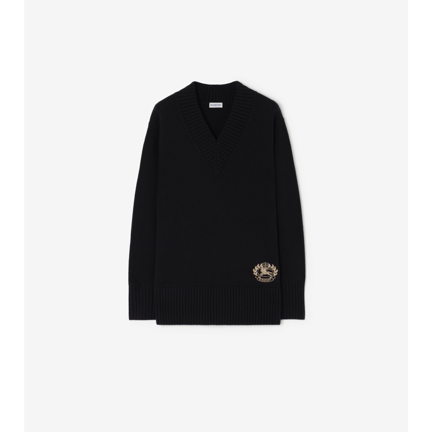 Wool Cashmere V-neck Sweater