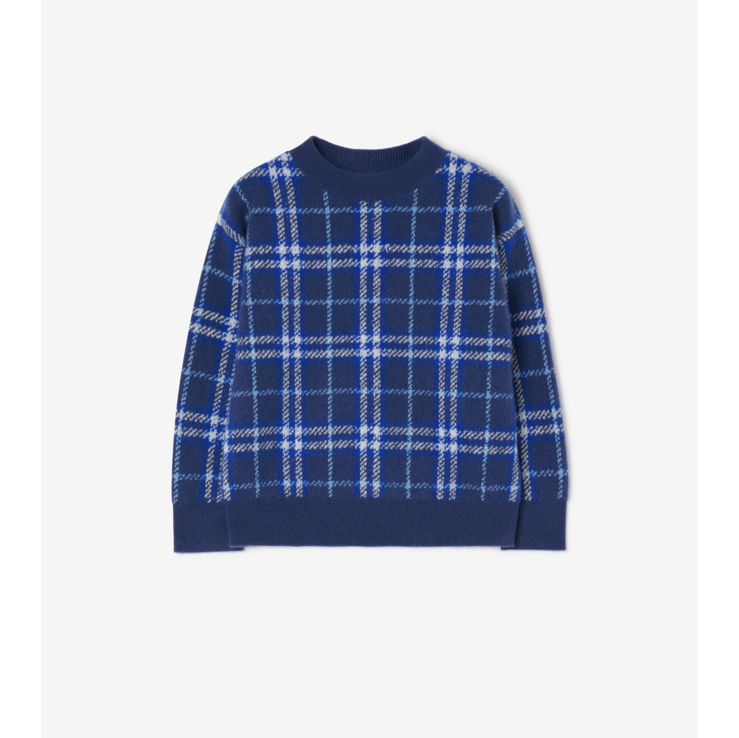 Check Wool Cashmere Sweater