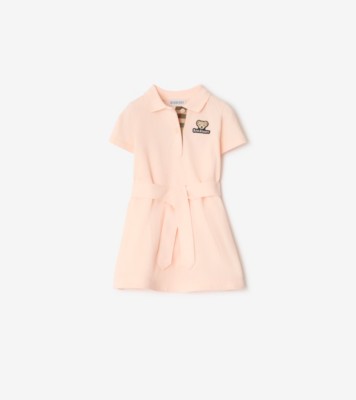 ■BURBERRY■コットンメッシュドレス チェック コットンドレス (サンド) | Burberry®公式サイト