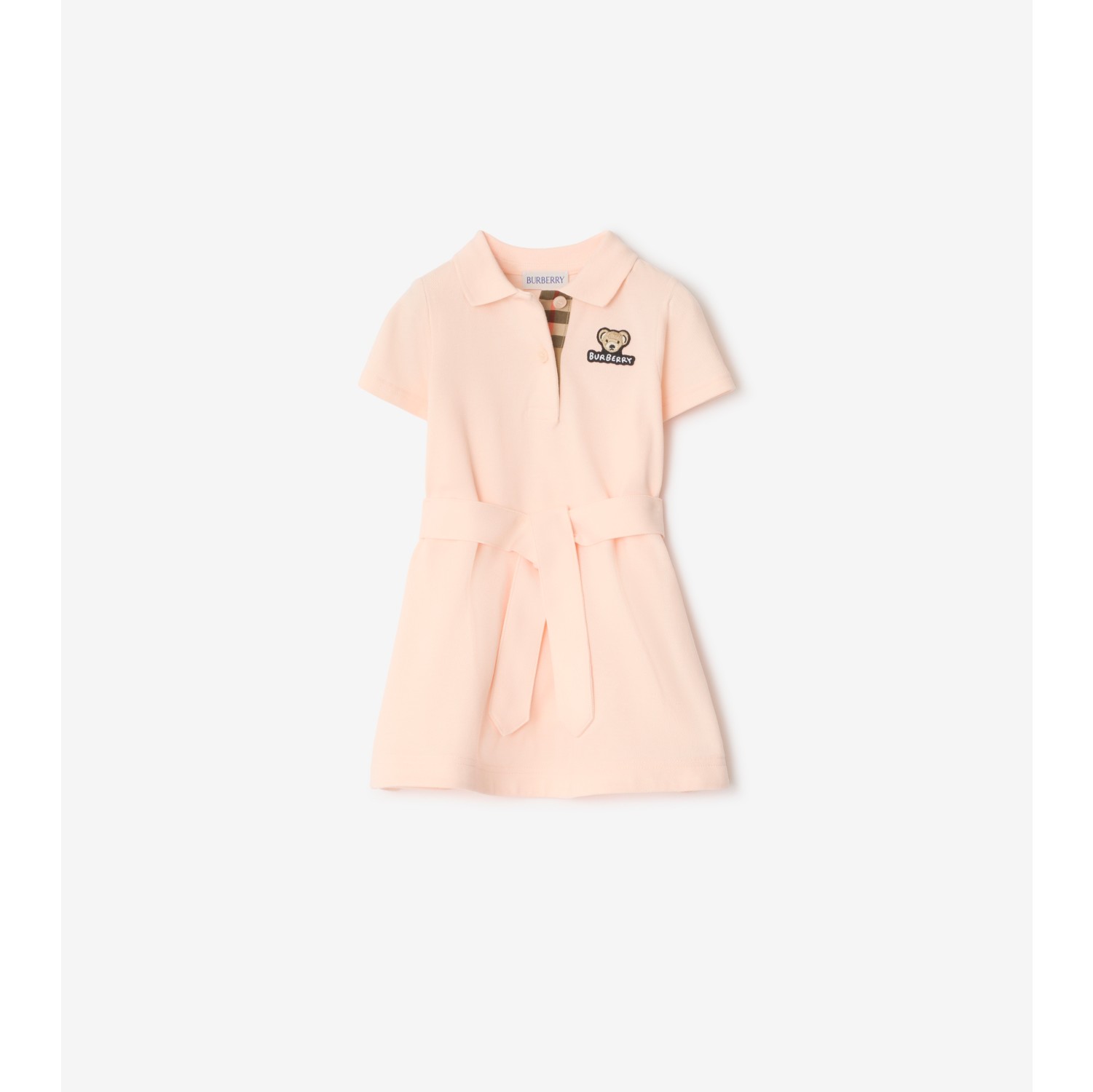 デイリーに使える【BURBERRY】コットン ポロシャツドレス コットン ポロシャツドレス (ブラック) | Burberry®公式サイト