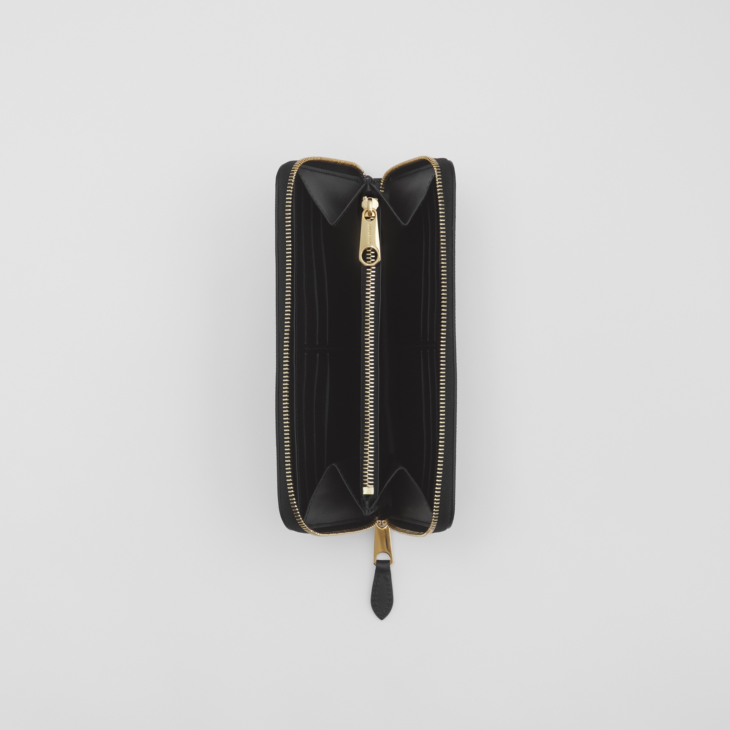 Brieftasche aus Vintage Check-Gewebe und Leder (Vintage-beige/schwarz) - Damen | Burberry® - 4