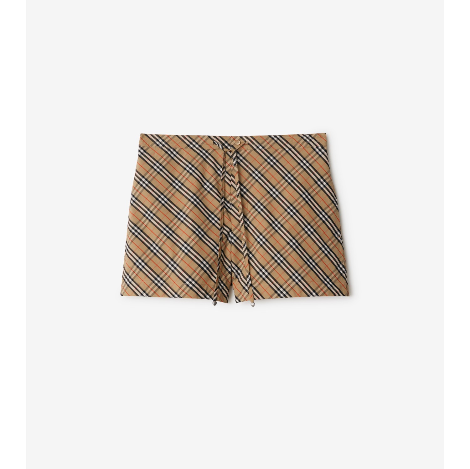 Check Cotton Pyjama Shorts