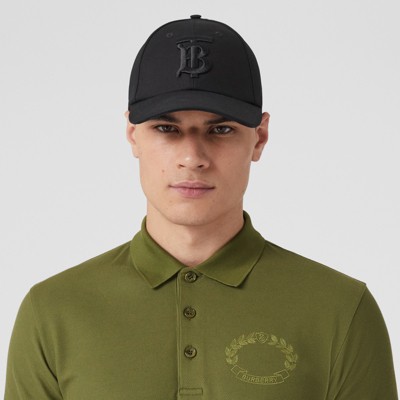 Embroidered Oak Leaf Crest Cotton Piqué Polo Shirt In Spruce Green ...