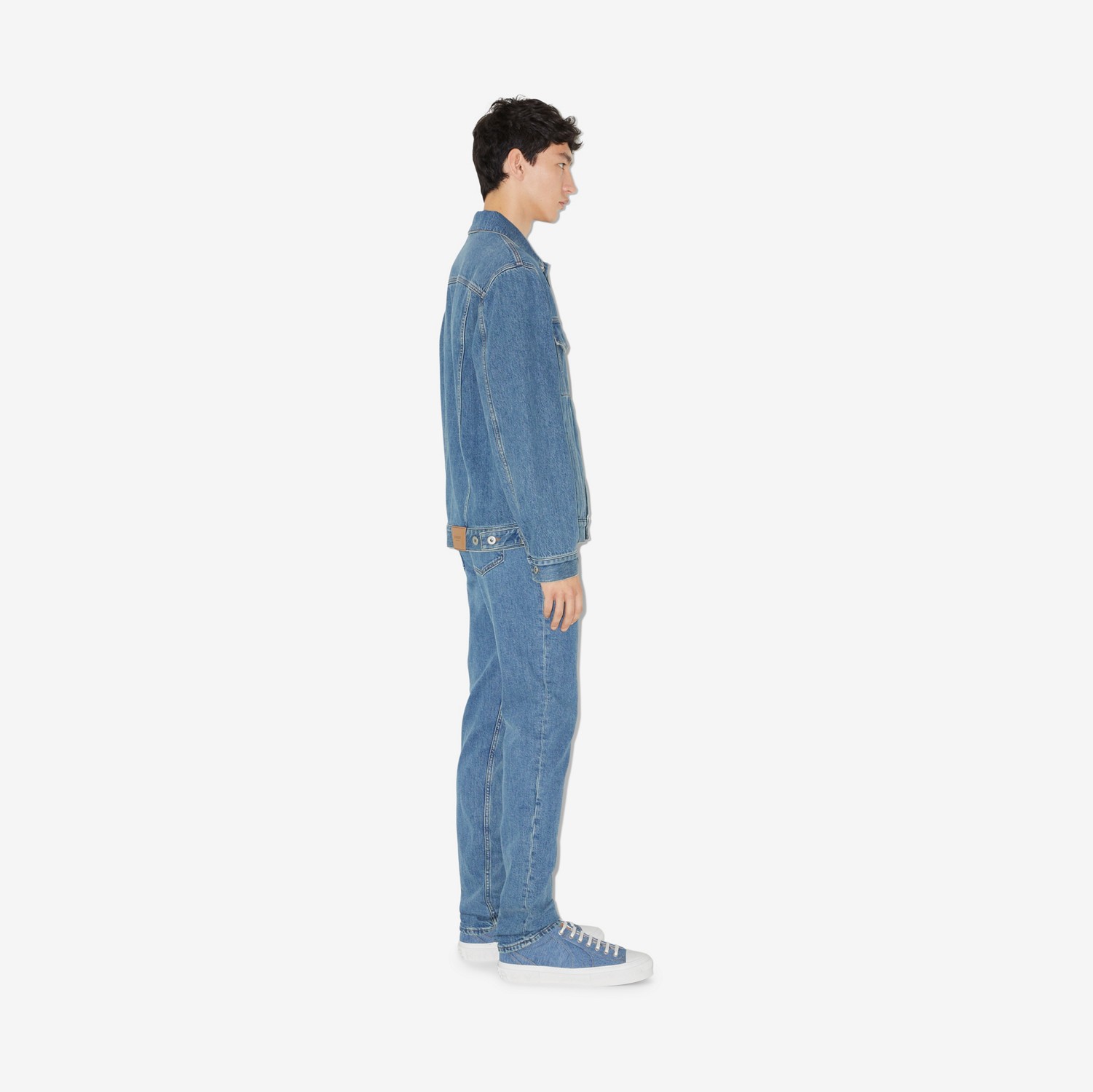 Jaqueta jeans (Azul Médio) - Homens | Burberry® oficial