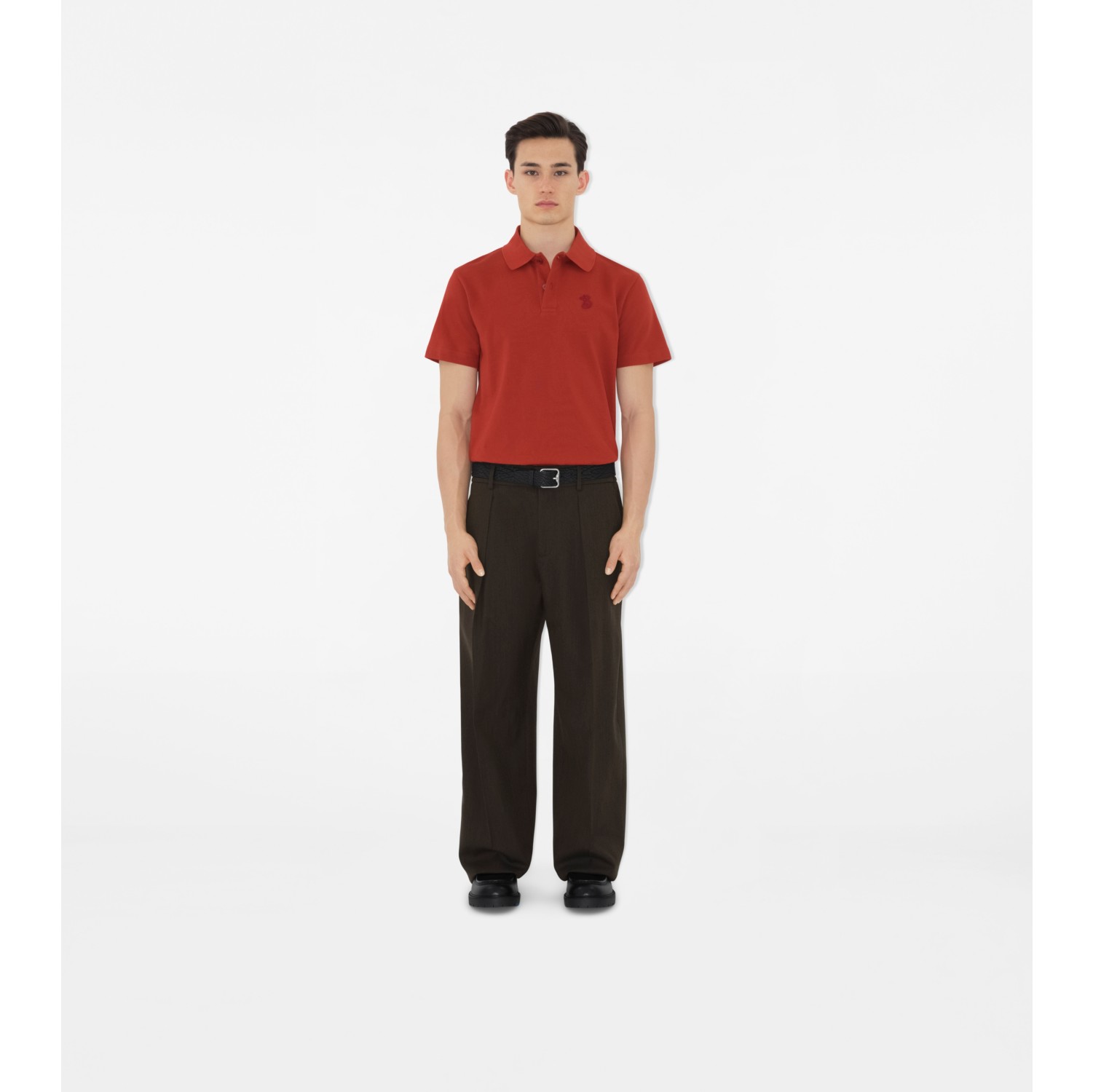 B Snake Cotton Polo Shirt