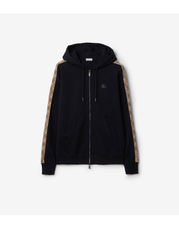 現行 バーバリー ジップアップパーカー ブラック Sサイズ 21年モデル