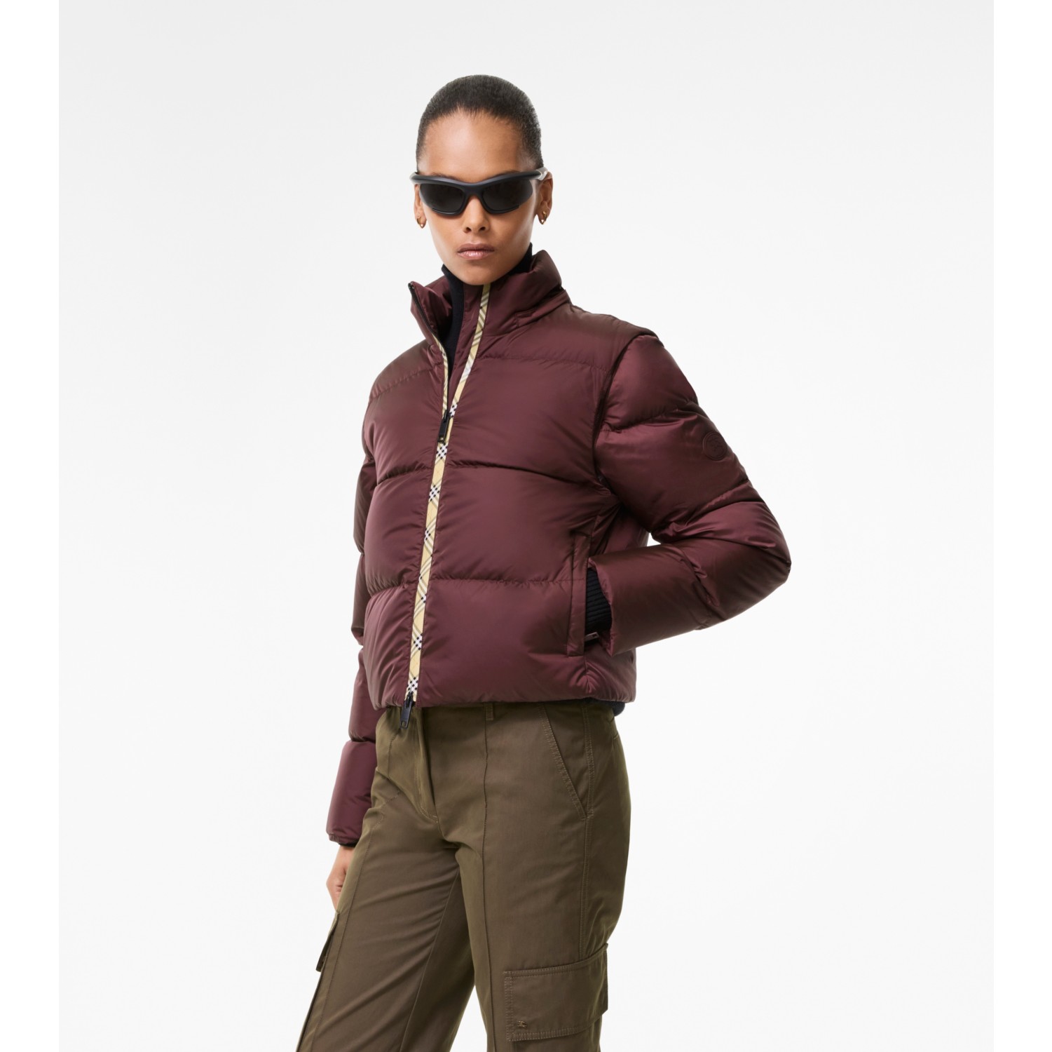 Detachable Sleeve Nylon Langdale Puffer Jacket