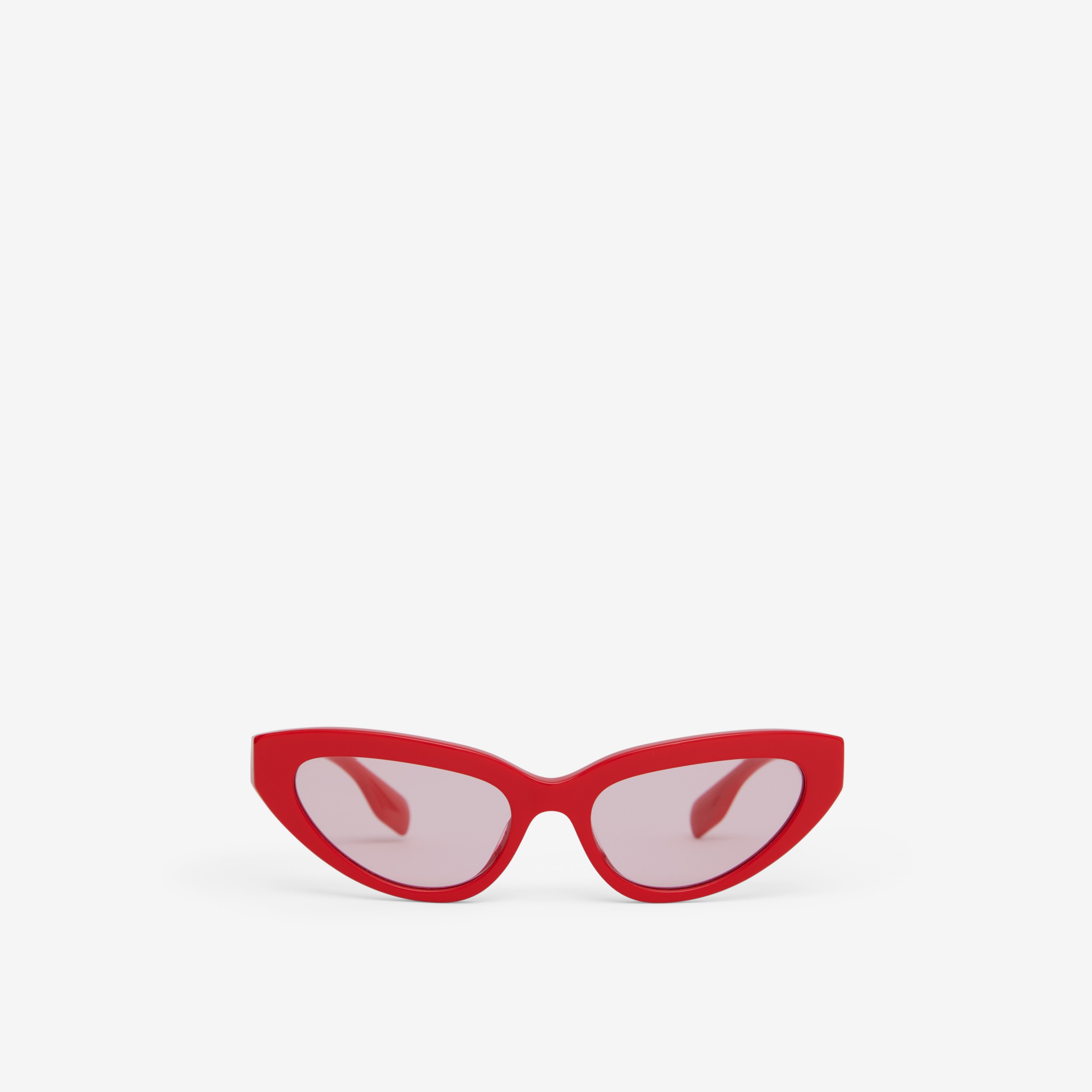 Labor Sede Enviar Gafas de sol con montura de ojo de gato (Rojo) - Mujer | Burberry® oficial