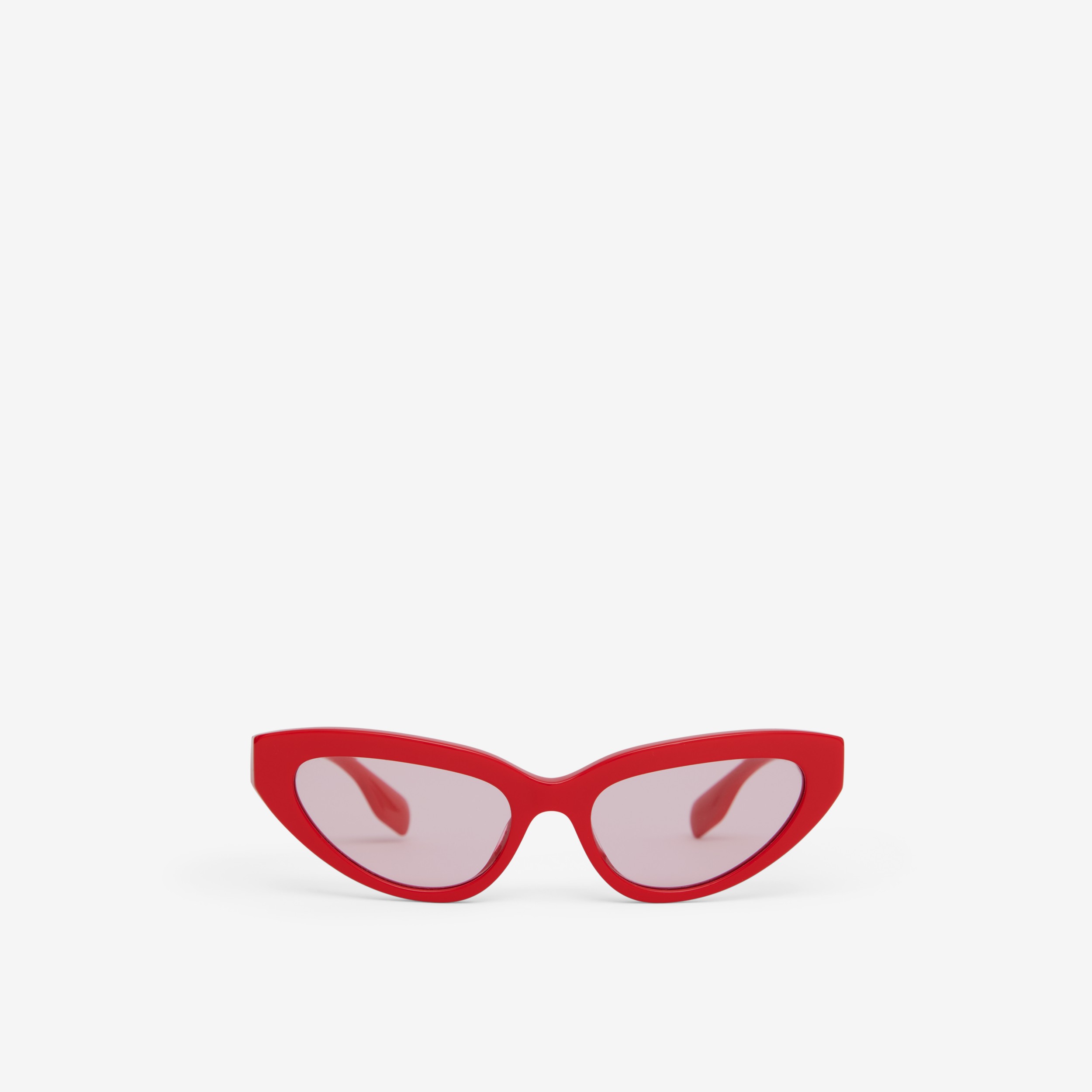 Cat-eye Frame Sunglasses in Red - Women | Burberry® Official - 1