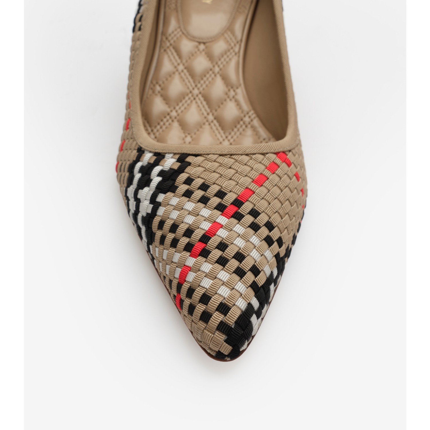 Check Dame Pumps​ in Sand beige - Women | Burberry® Official
