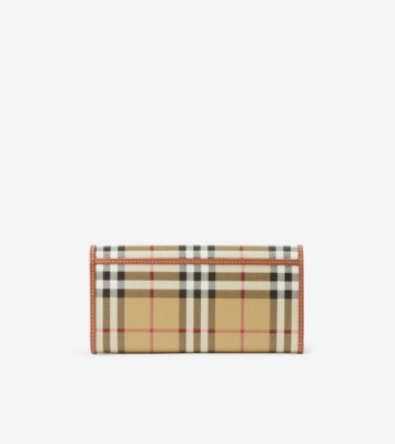 Check Continental Wallet in Archive beige - Women, Vintage Check |  Burberry® Official