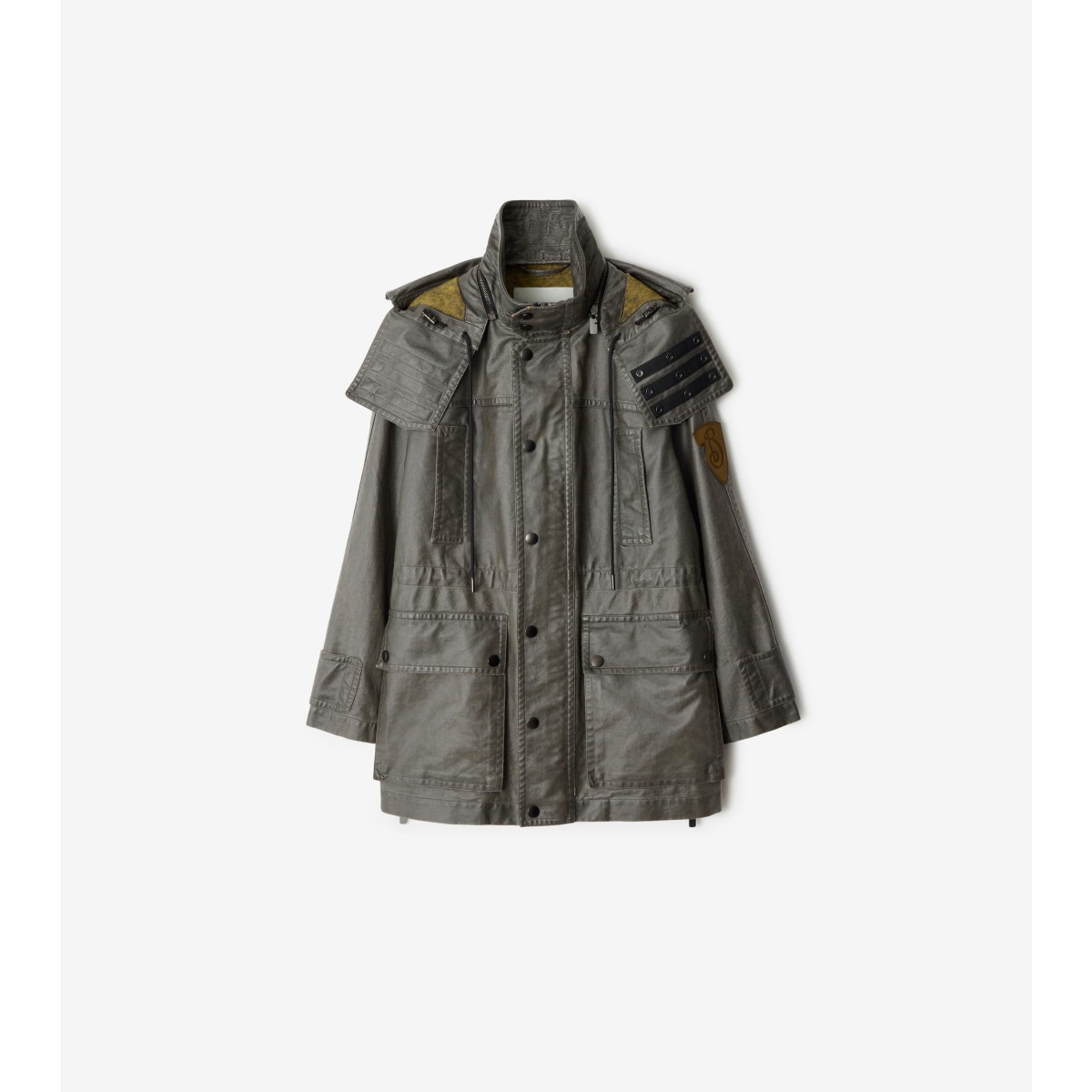 Burberry Bleached Cotton Hooded Parka