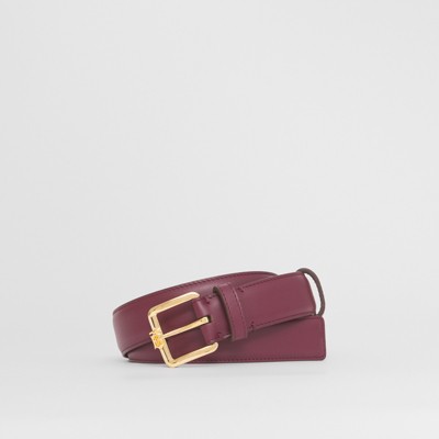 Maroon leather belt Clearance