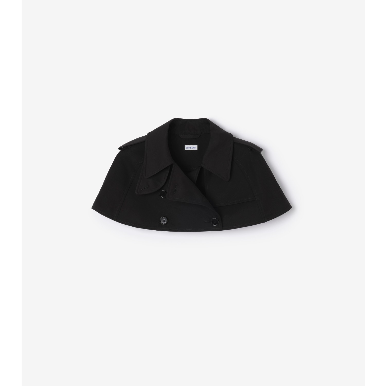 Gabardine Trench Capelet