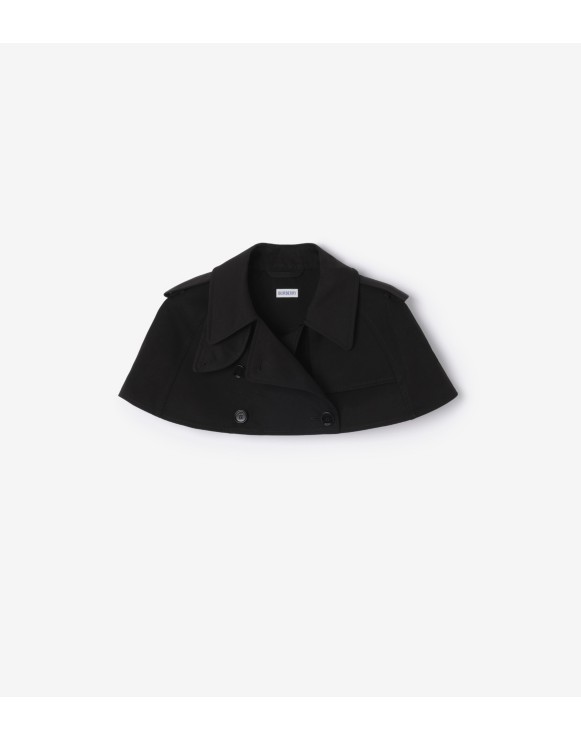 Gabardine Trench Capelet