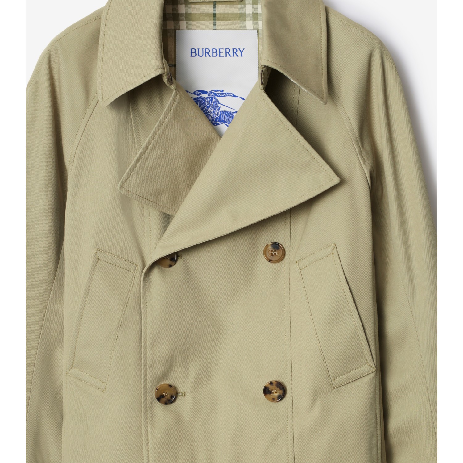 Cotton Blend Trench Jacket