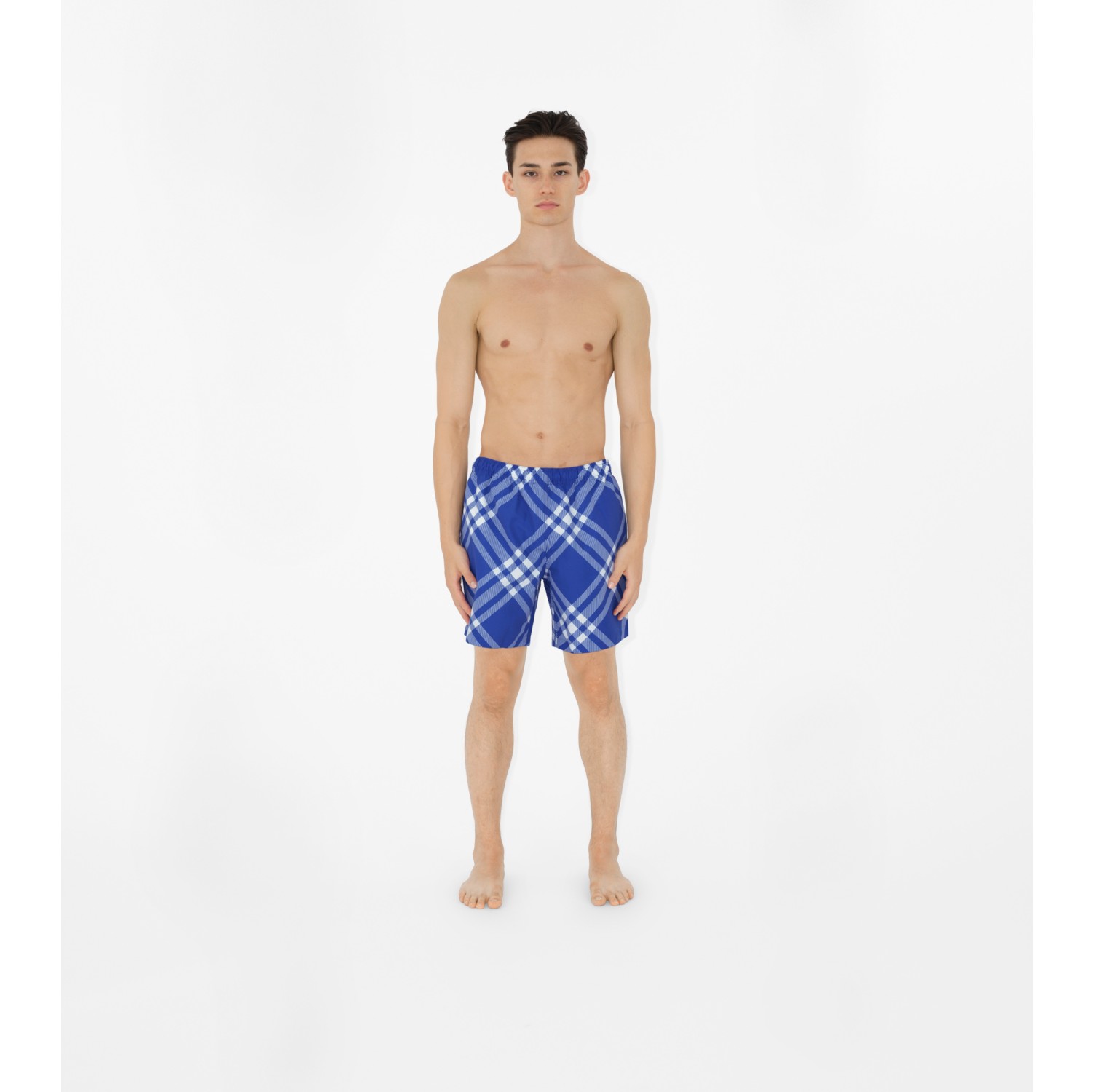 Schwimmshorts mit Karomuster