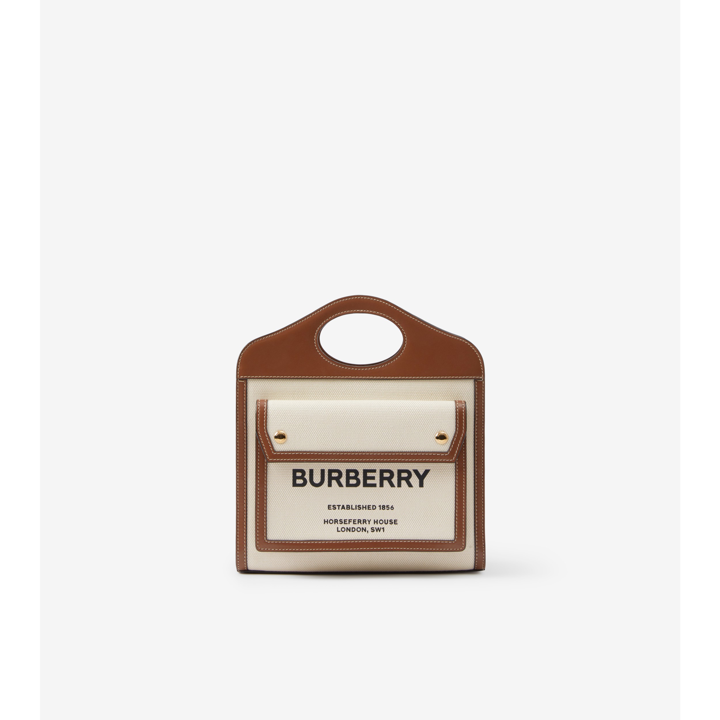 Burberry Multicolor Monogram Stripe E-Canvas Mini Pocket Bag Burberry