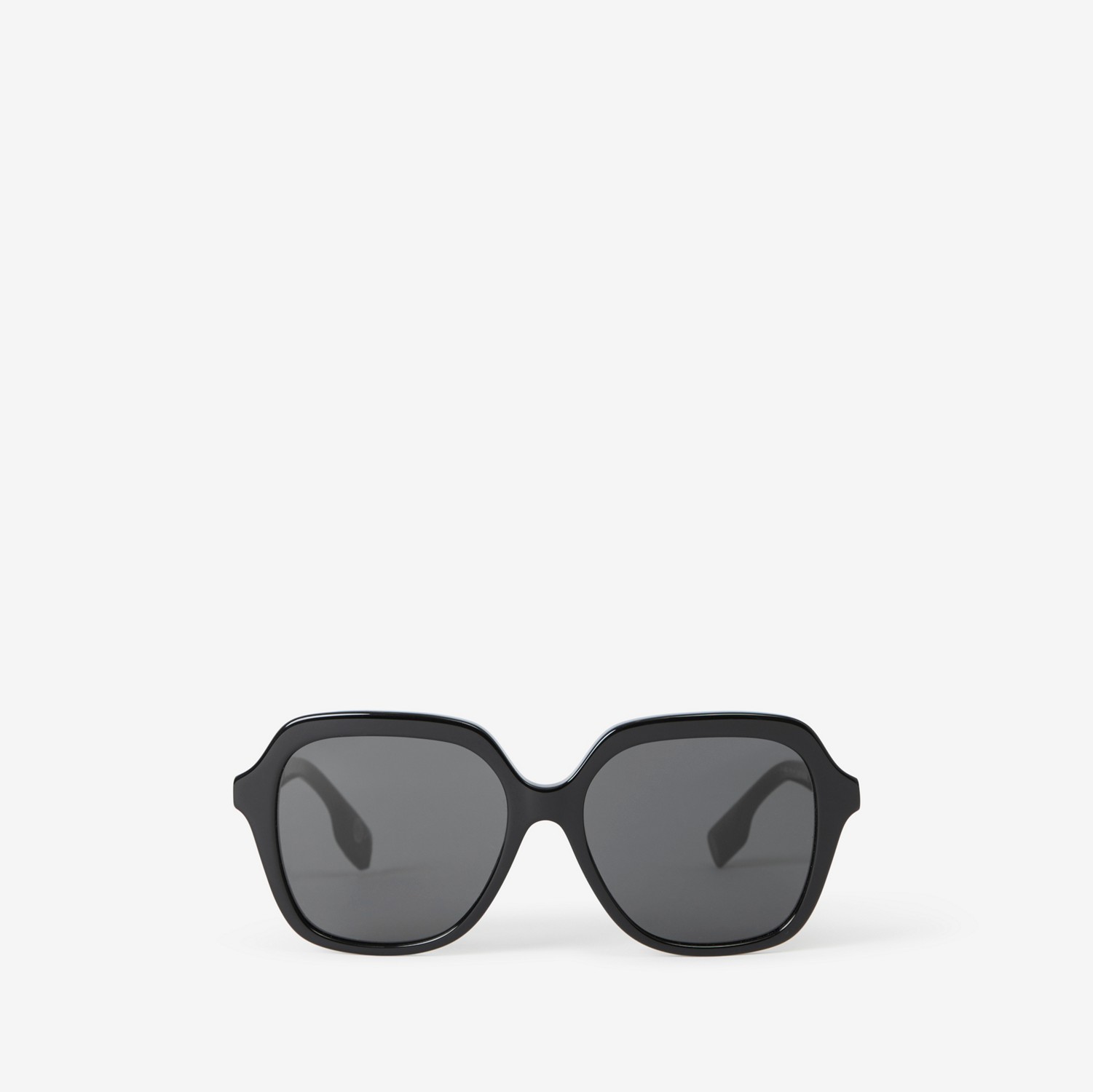 Oversize-Sonnenbrille mit eckiger Fassung (Schwarz) - Damen | Burberry®