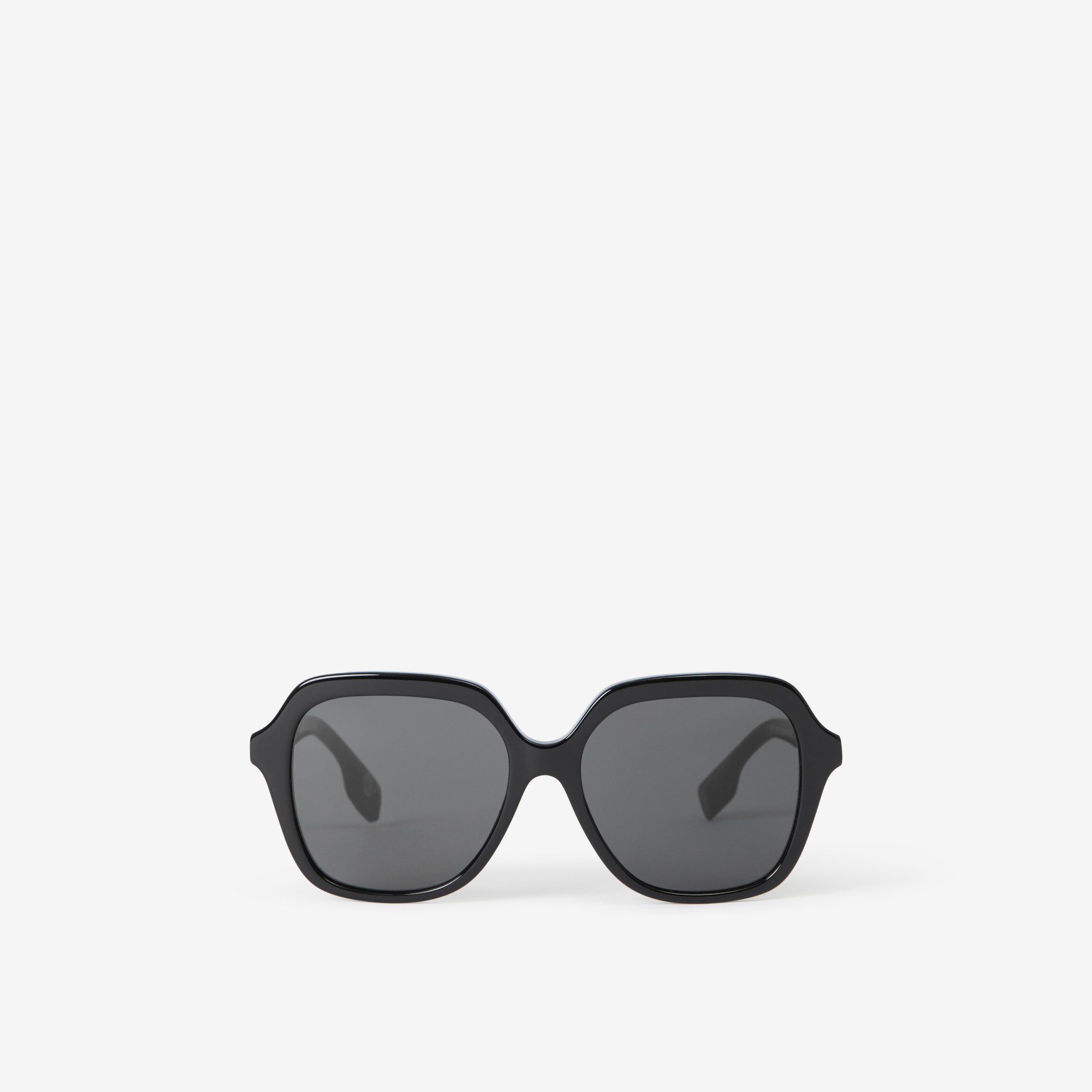 Oversized Square Frame Sunglasses in Black Women Burberry® Official