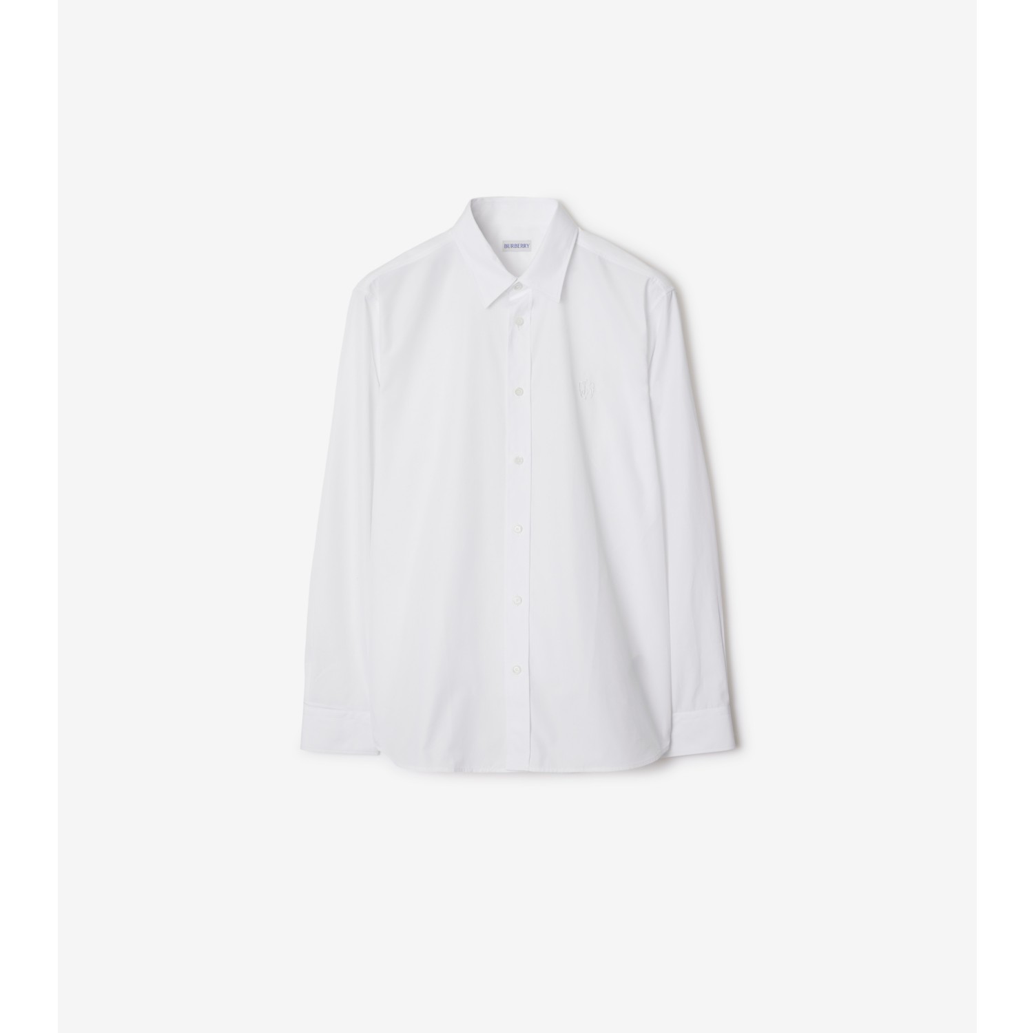 Cotton Shirt in White Men Burberry Official