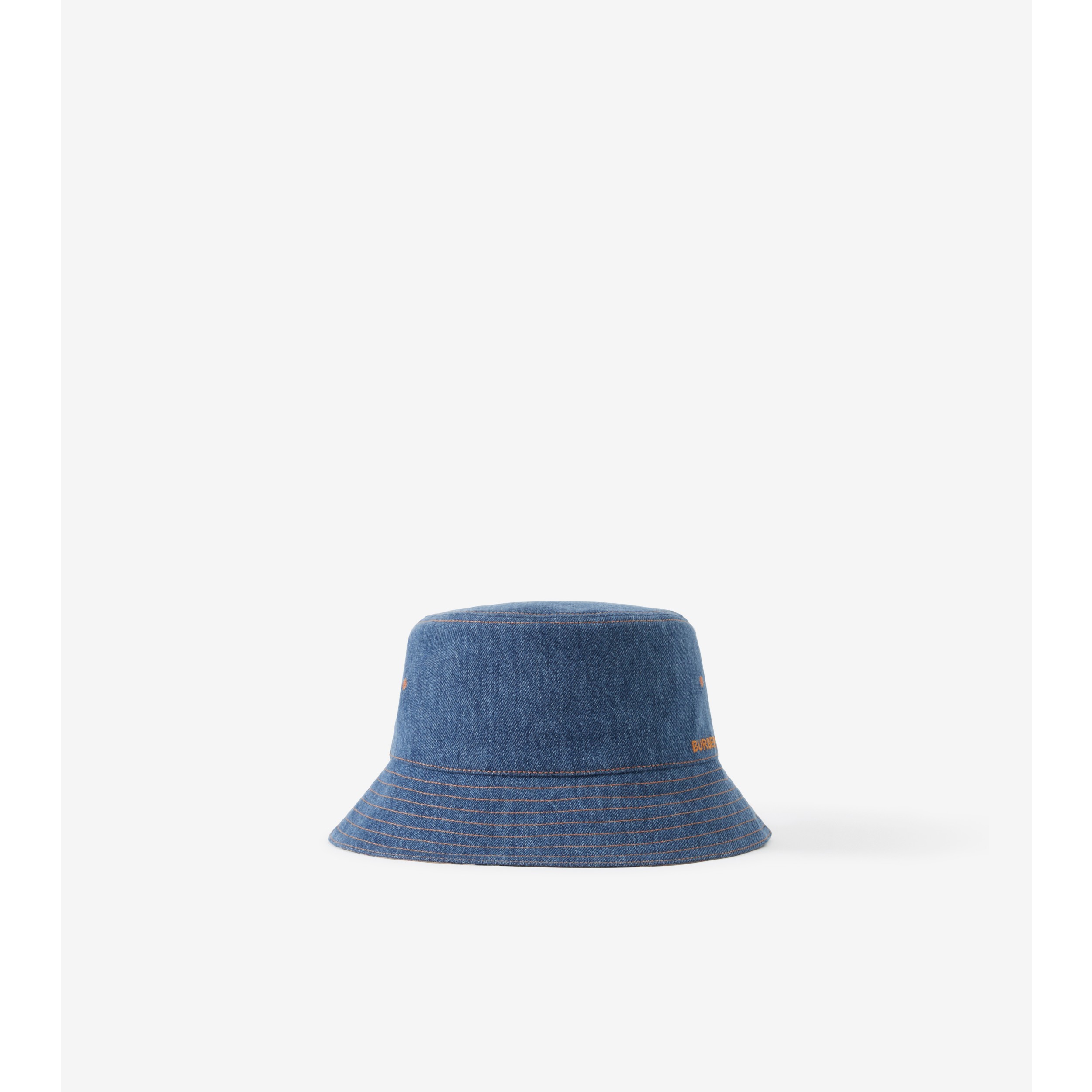 Burberry Monogram Motif Denim Bucket Hat
