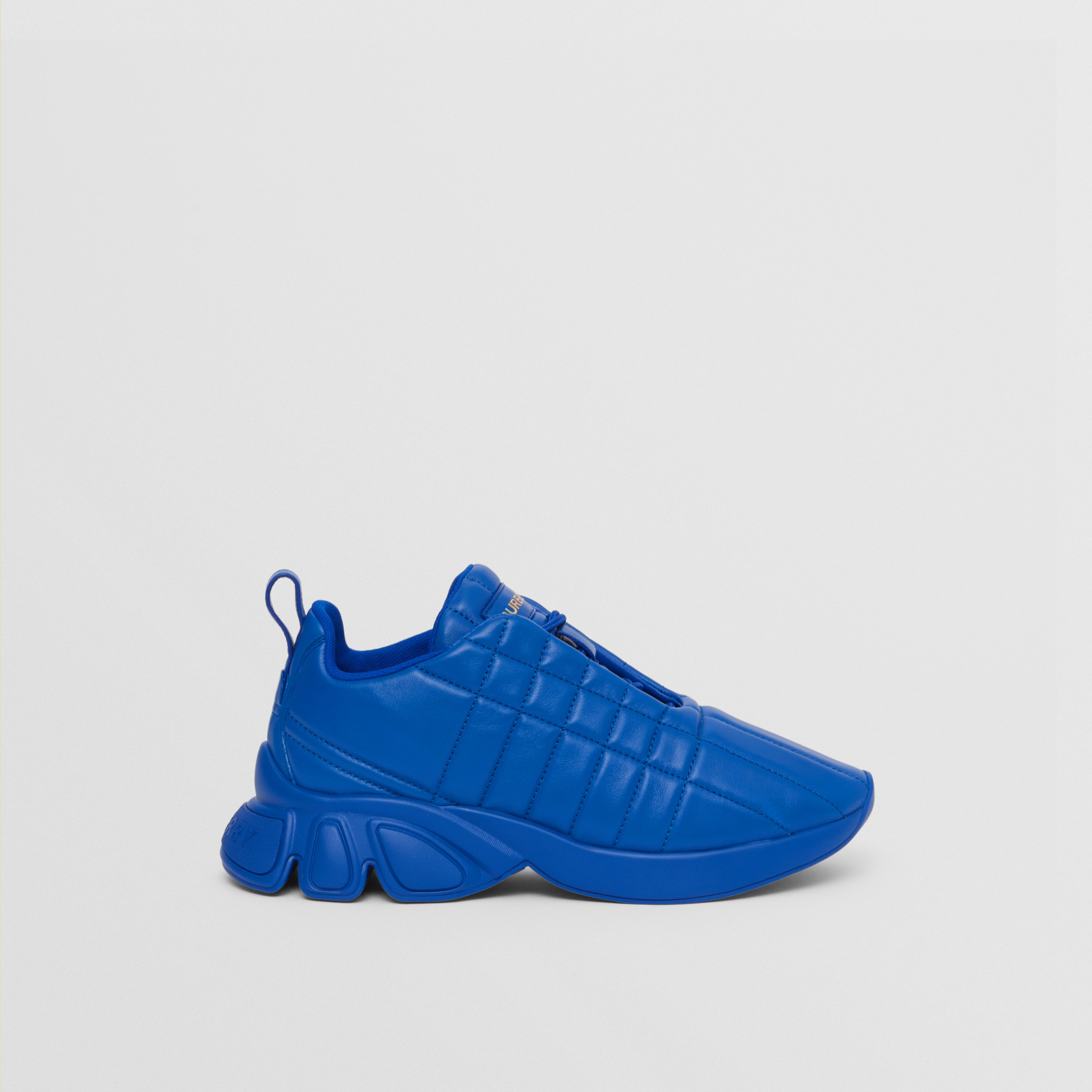 Quilted Leather Classic Sneakers in Deep Marine Blue - Women | Burberry® Official - 1