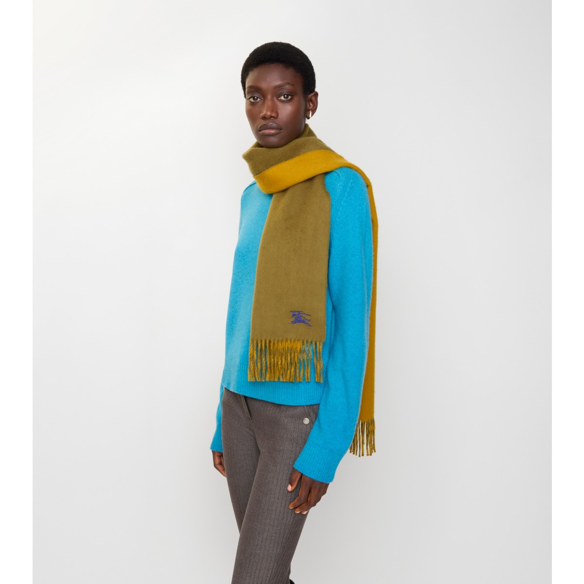  Embroidered Reversible Scarf