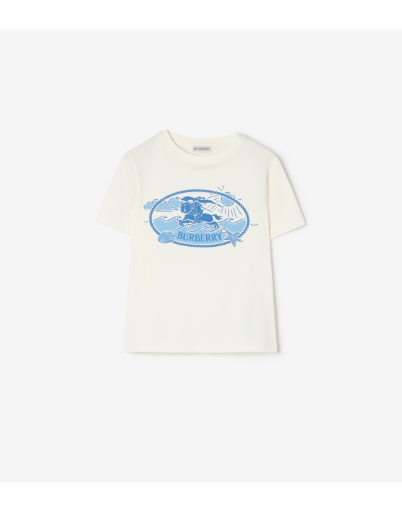 Knight Stamp Cotton T-shirt