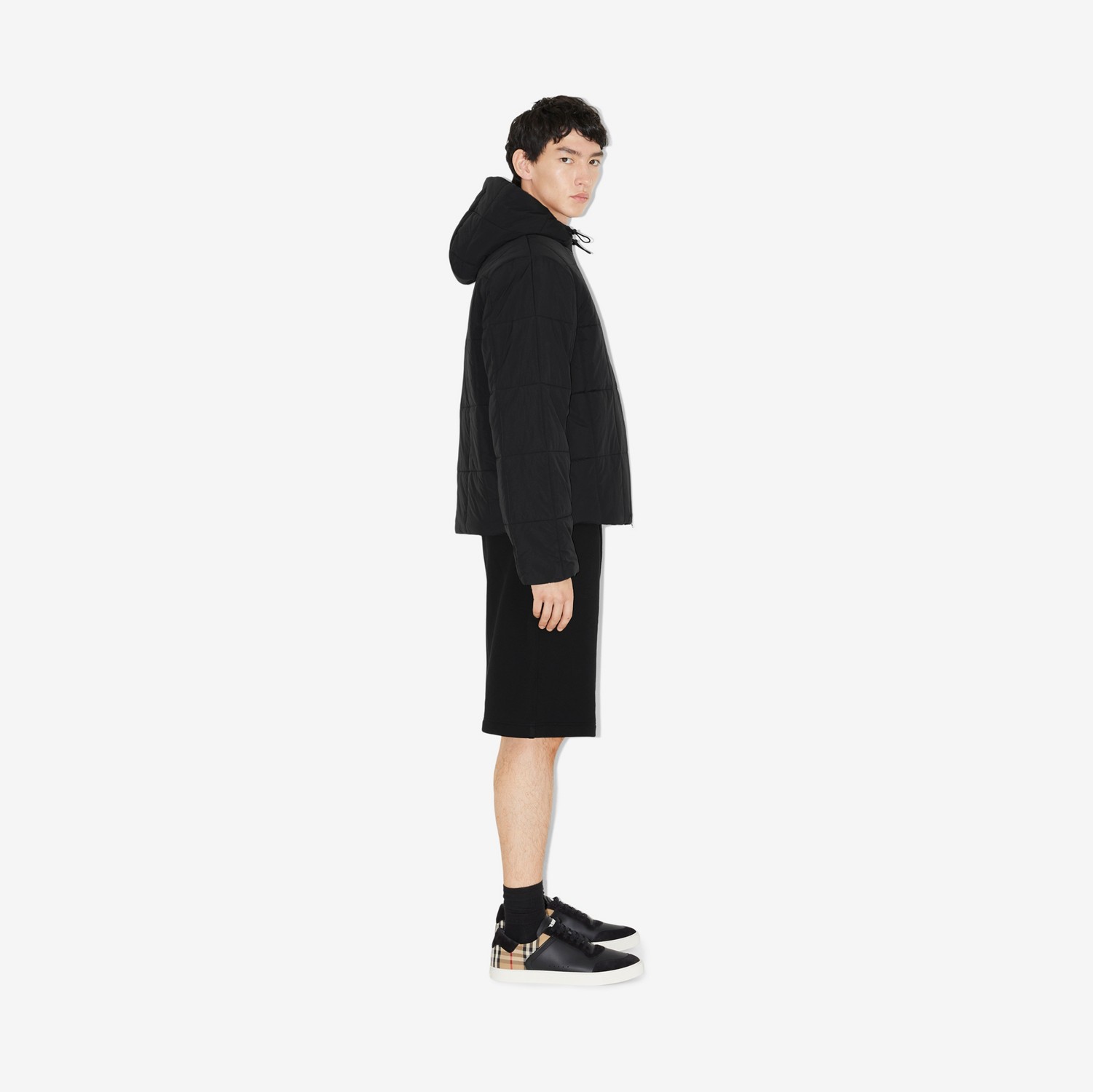 Veste matelassée à capuche en nylon (Noir) - Homme | Site officiel Burberry®