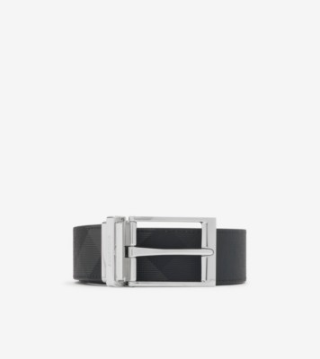 Burberry belt mens silver on sale