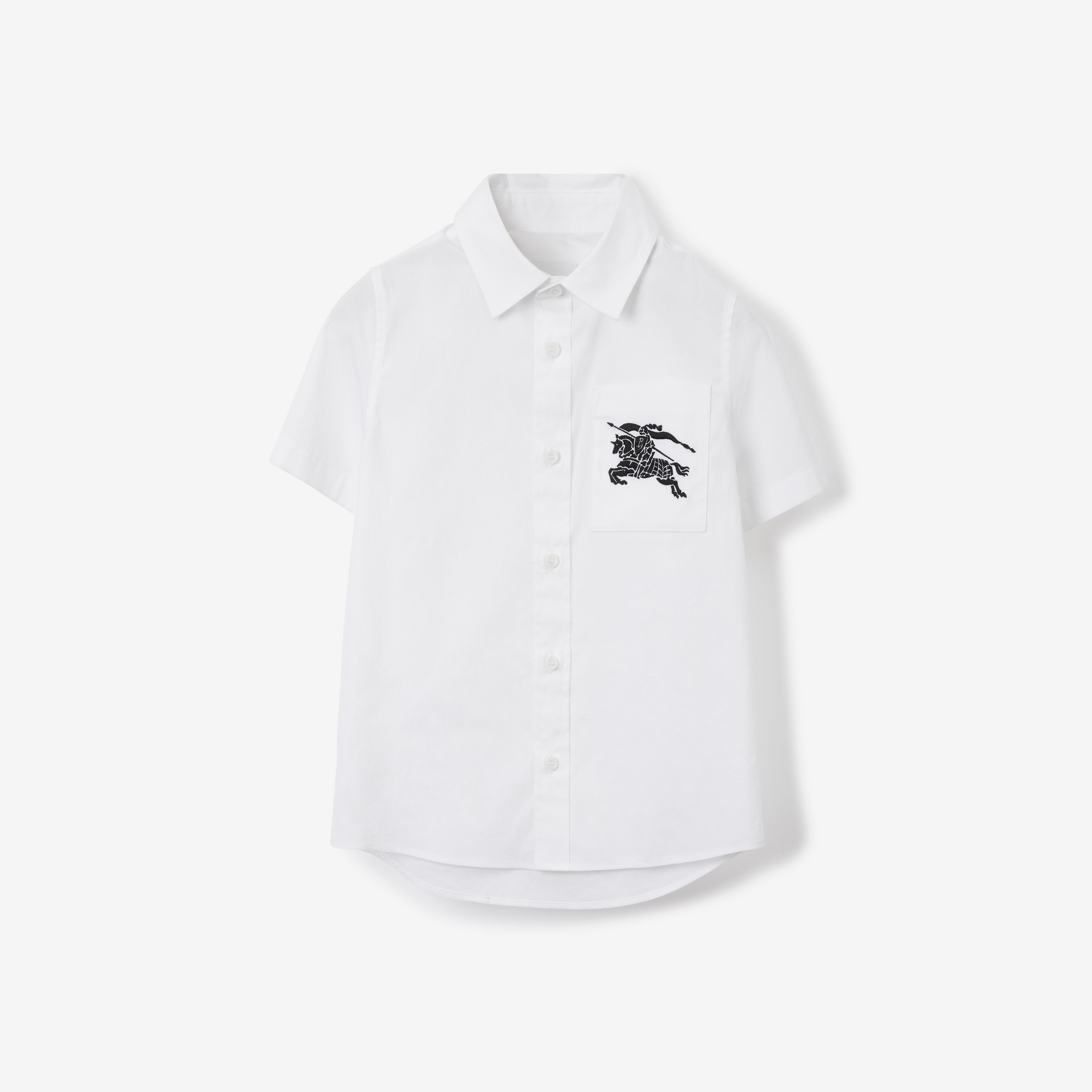 Hemd aus Stretchbaumwolle mit EKD-Motiv (Weiß) | Burberry® - 1