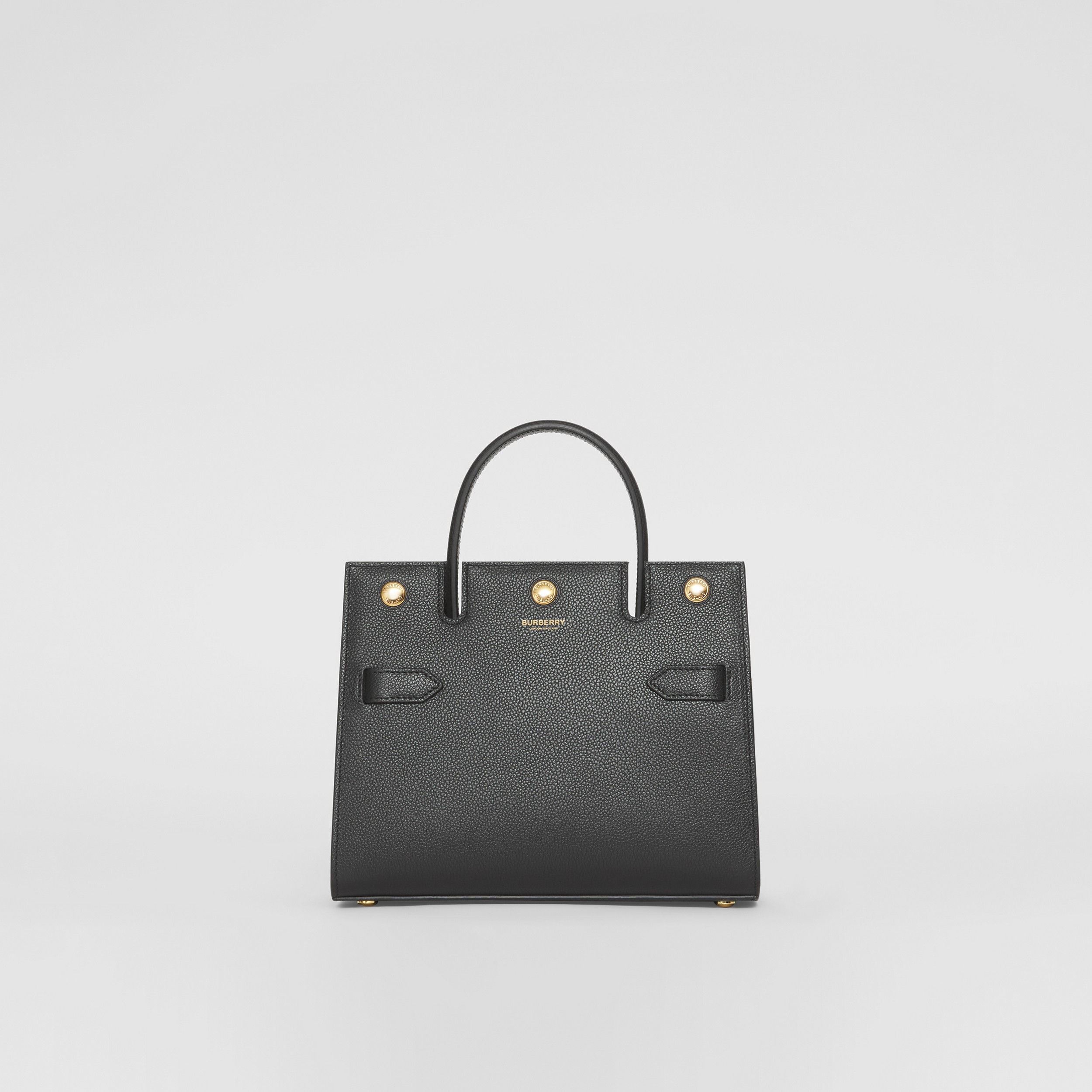 Mini Leather Title Bag in Black - Women | Burberry® Official - 1