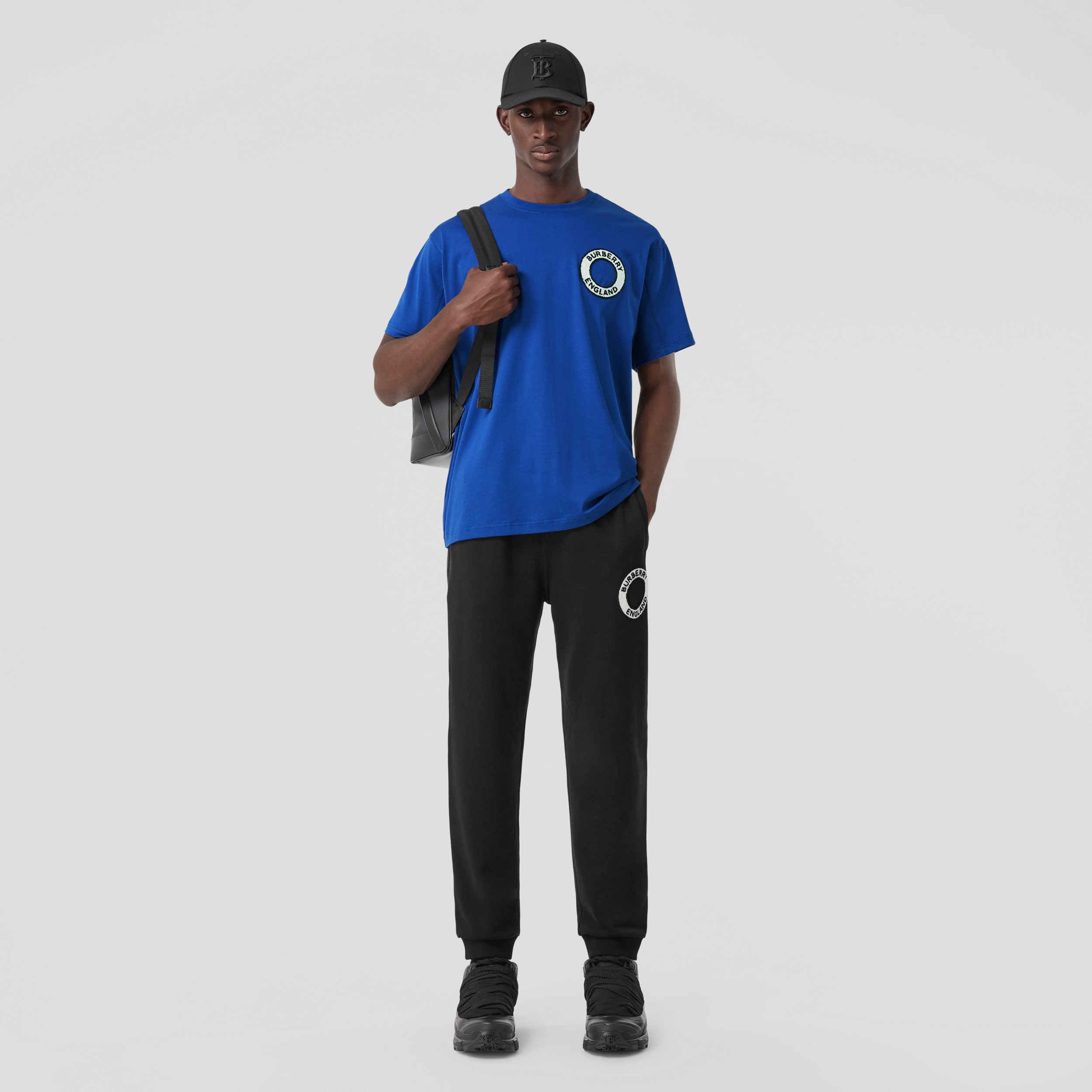 T-shirt en coton à logo (Bleu Roi Intense) - Homme | Site officiel Burberry® - 1