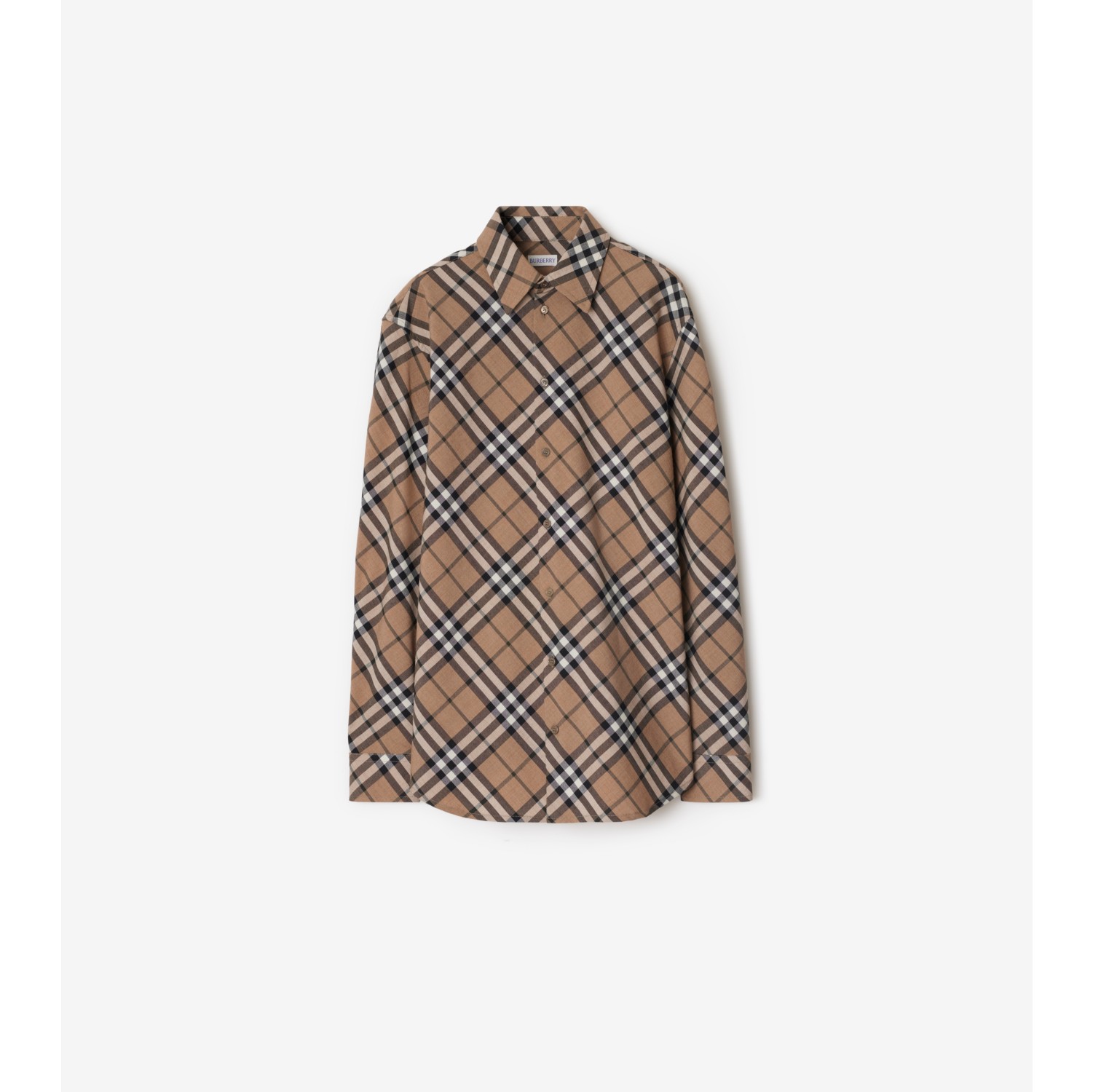 Check Wool Blend Shirt