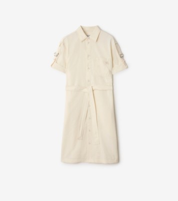 ワンピース BURBERRY CHECK WOOL BLEND CHEMISE DRESS Burberry Check Wool Blend Chemisier Dress – BALTINI