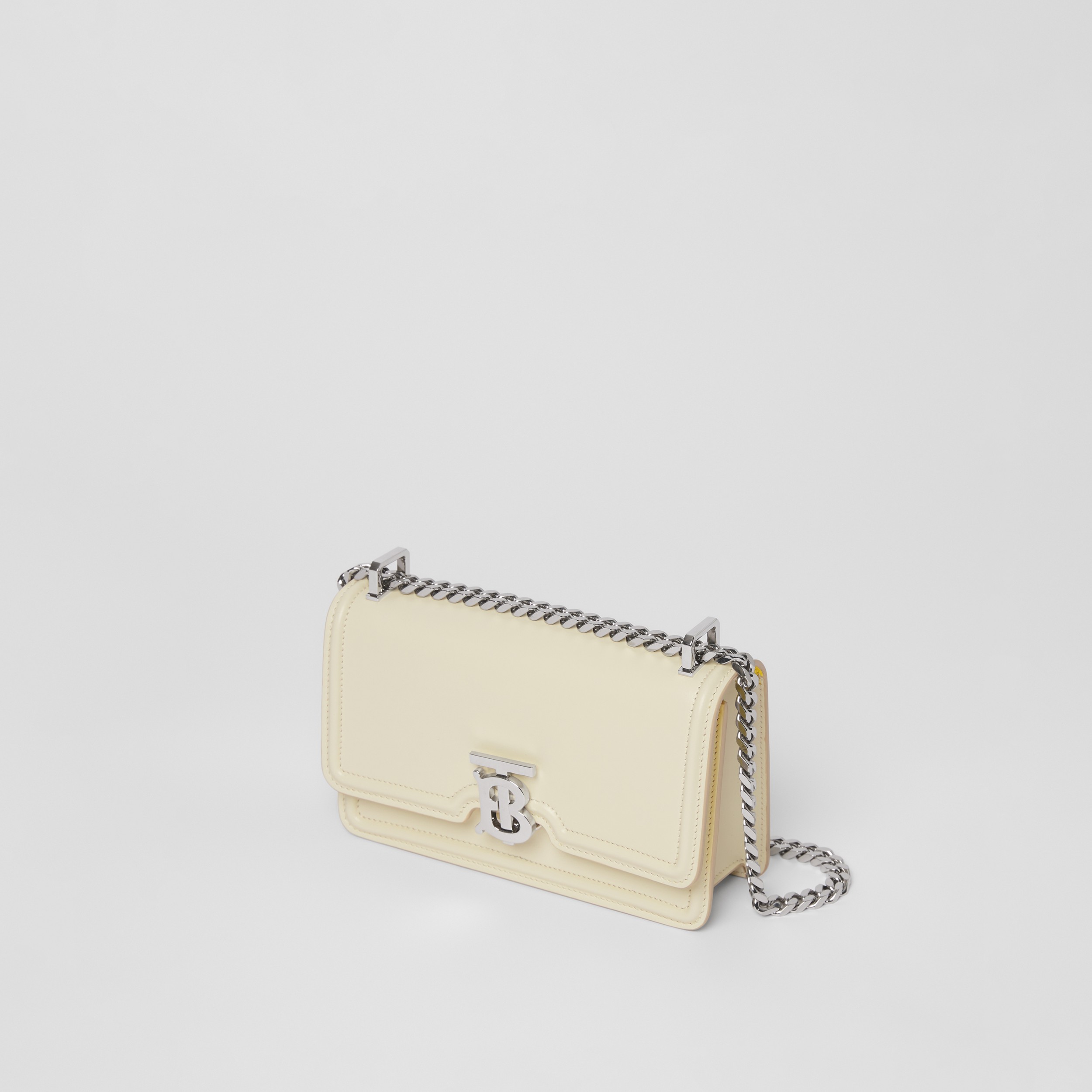 Mini Leather Chain TB Bag in Pale Vanilla - Women | Burberry® Official - 4