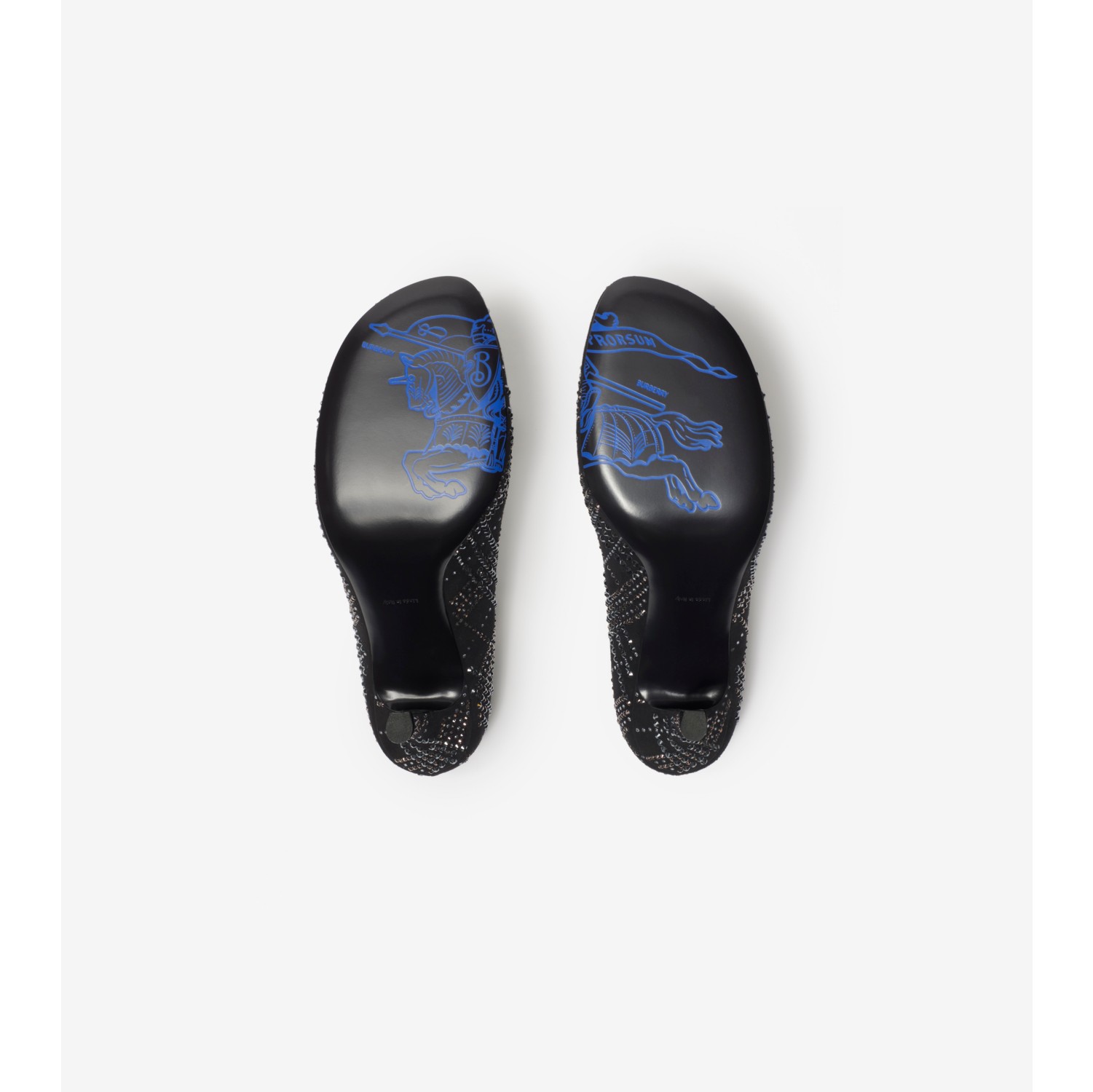 Crystal Check Suede Baby Pumps
