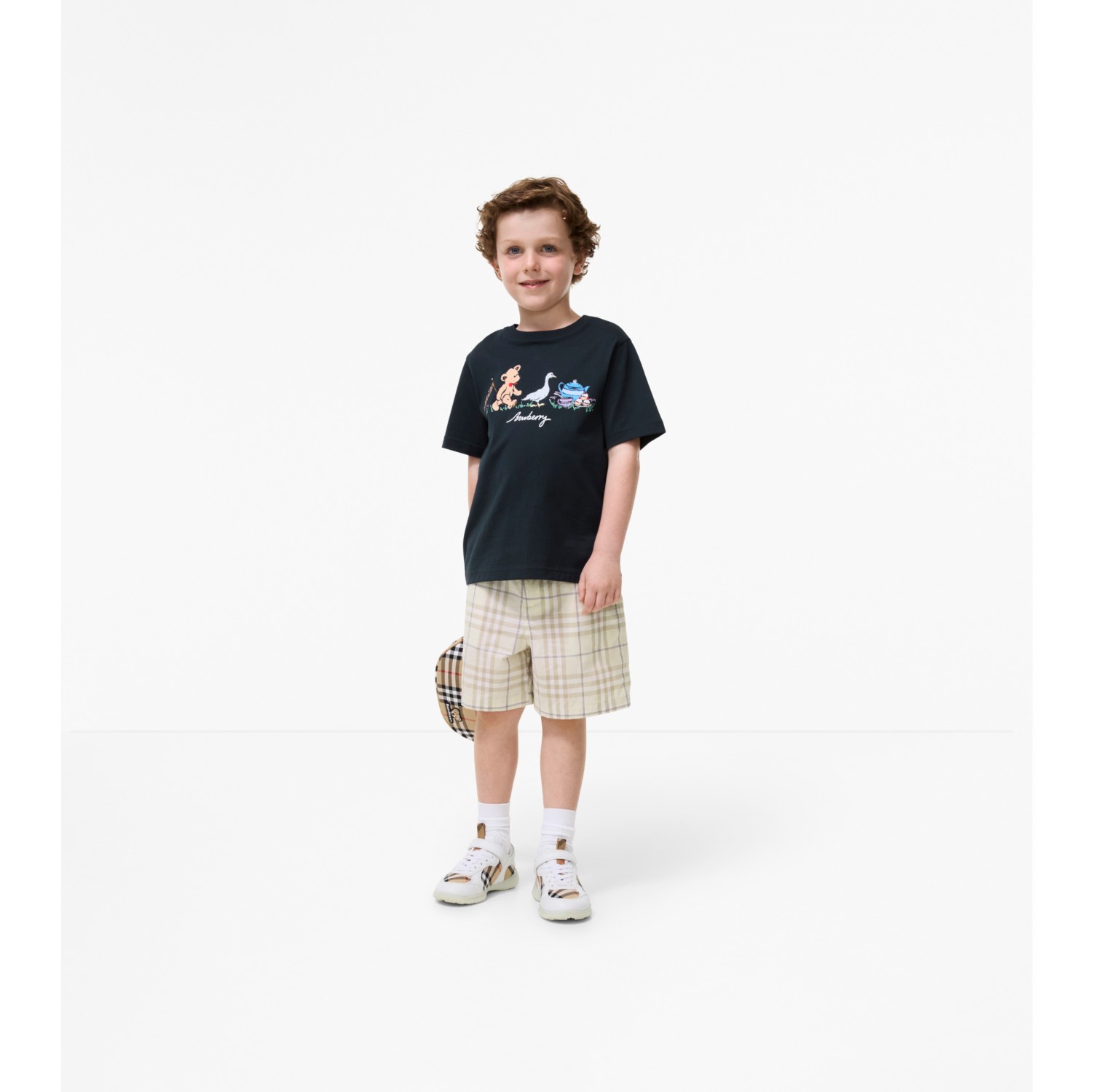 Check Cotton Shorts