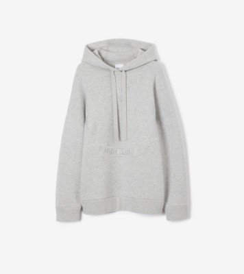 Oversized wool-blend hoodie