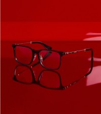 Burberry Optical Eyewear, placed on a Red back drop