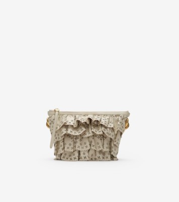 Mini Ruffle Bag in Soap beige - Women, Leather | Burberry® Official
