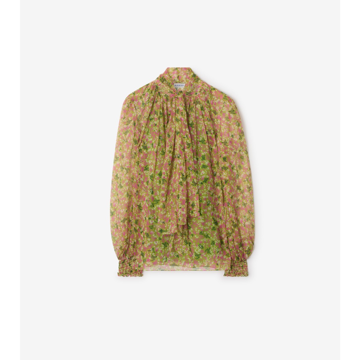  Floral Ditsy Silk Blouse