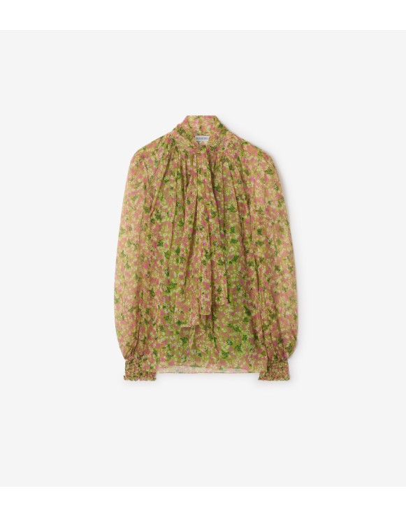 Ditsy Floral Silk Blouse