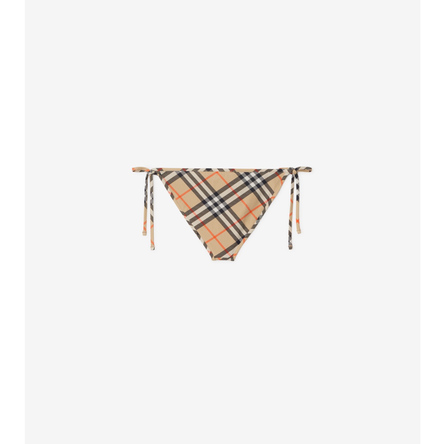 Check Bikini Briefs in Sand - Women, Nylon | Burberry® Official