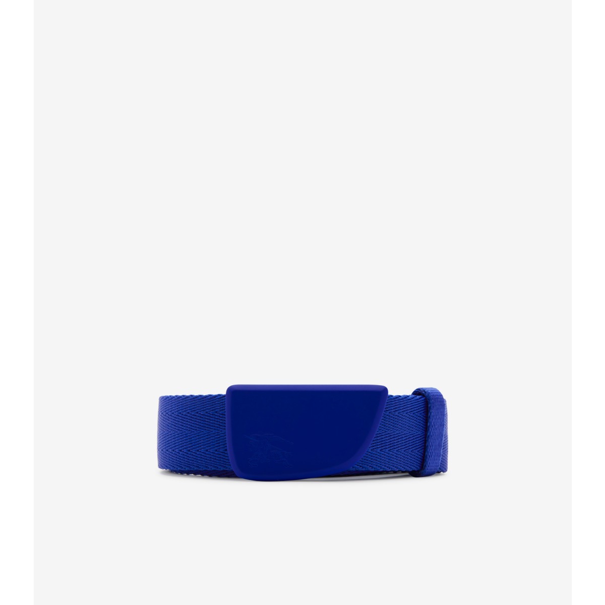 Shop Burberry Webbing Shield Belt In Knight