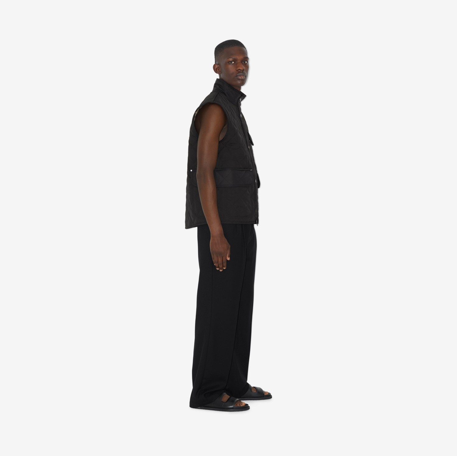 Veste sans manches thermorégulée matelassée (Noir) - Homme | Site officiel Burberry®