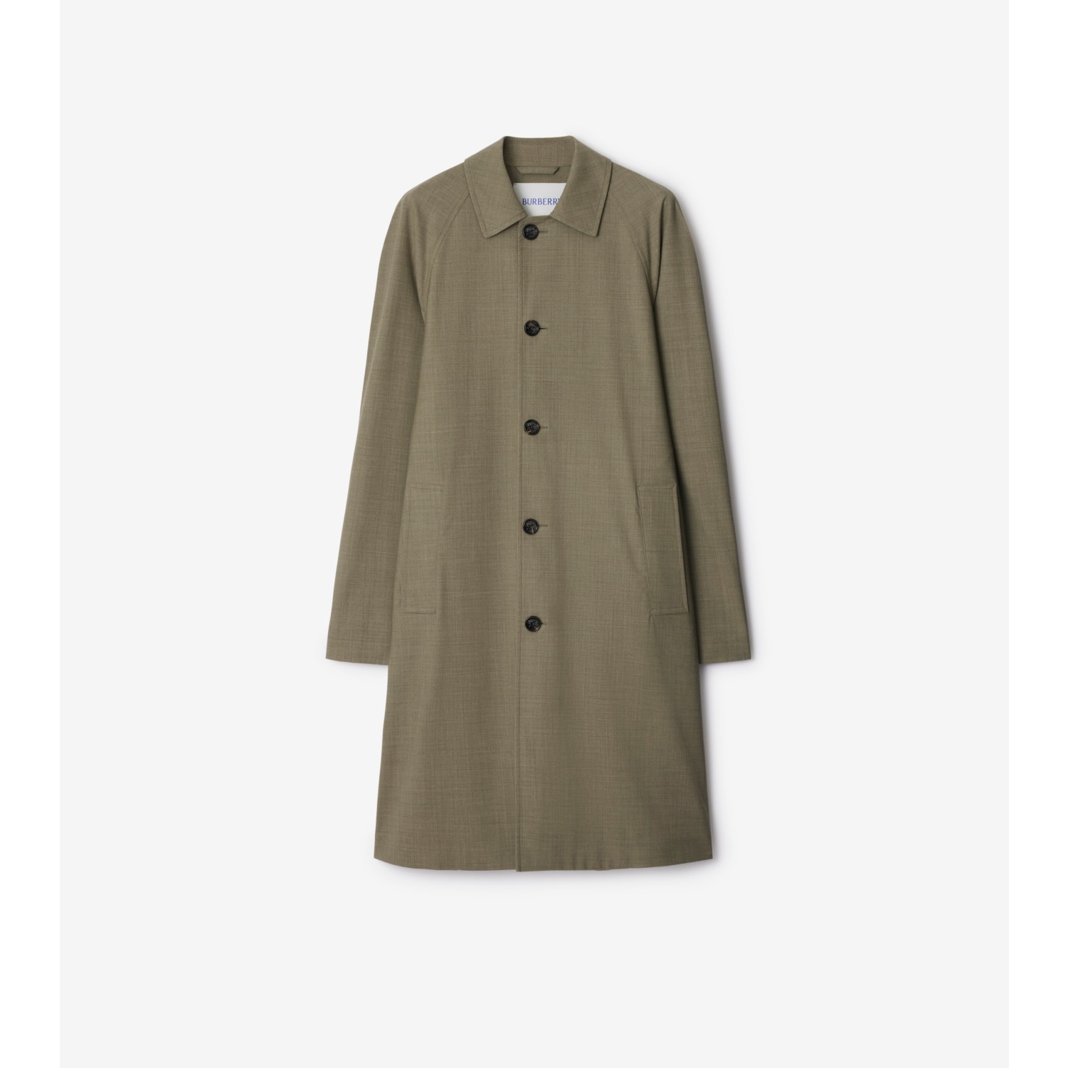 Long Stretch Wool Car Coat